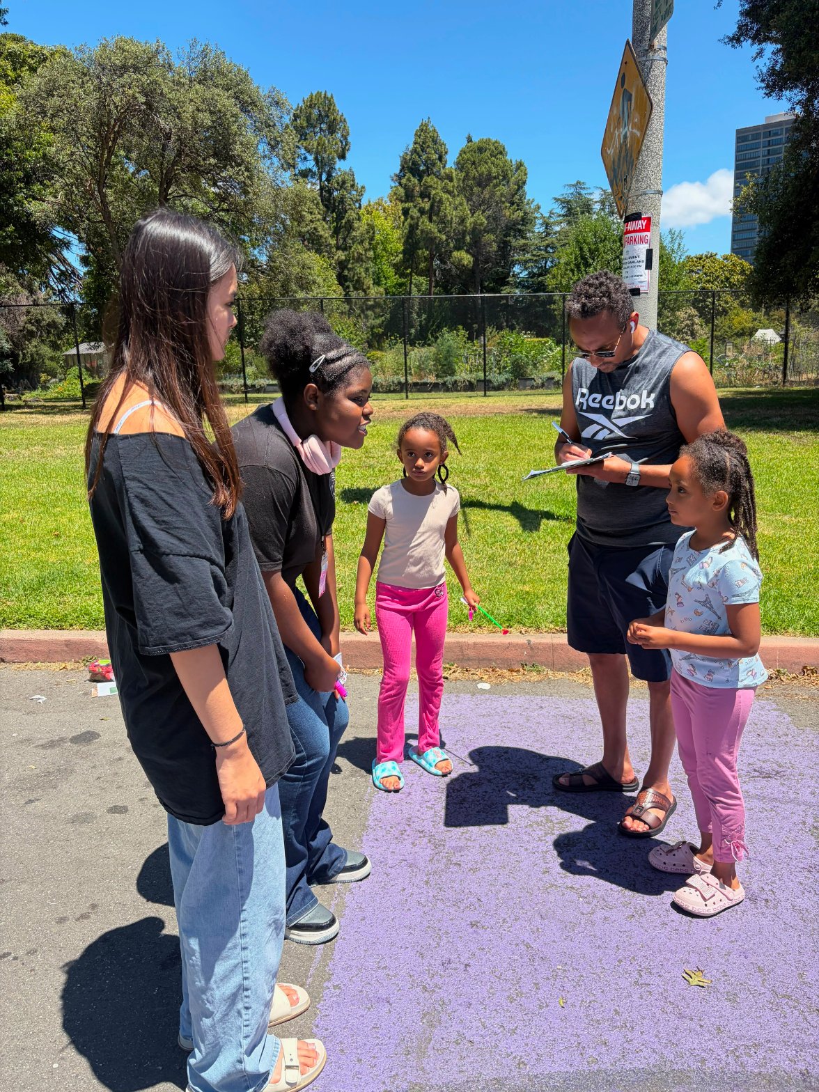 Bully Talk youth ambassadors gathered in the community