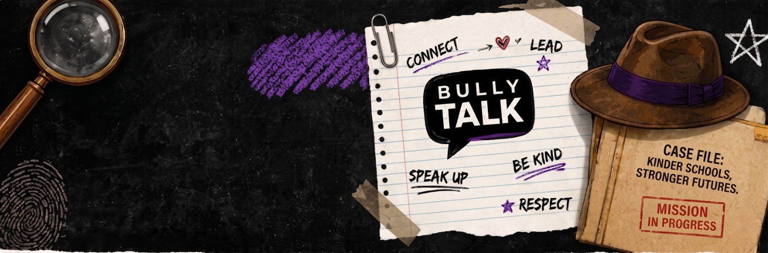 Bully Talk team and students gathered