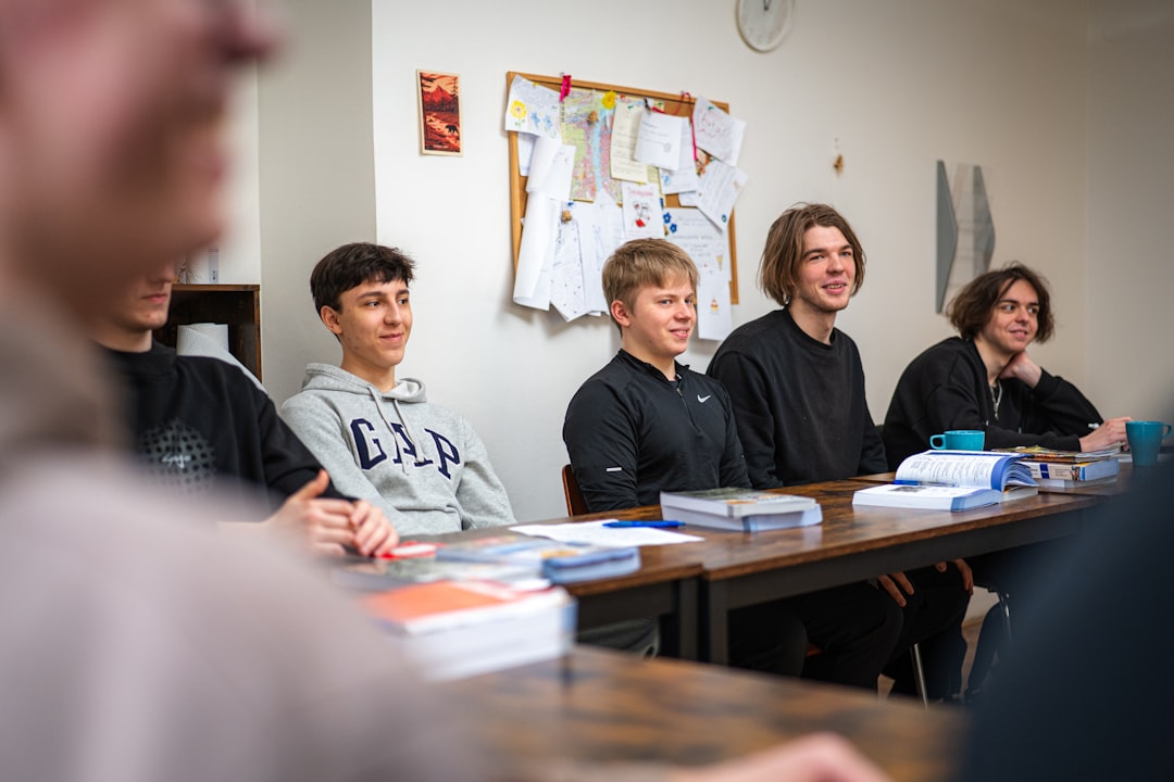 Students in a classroom discussion circle